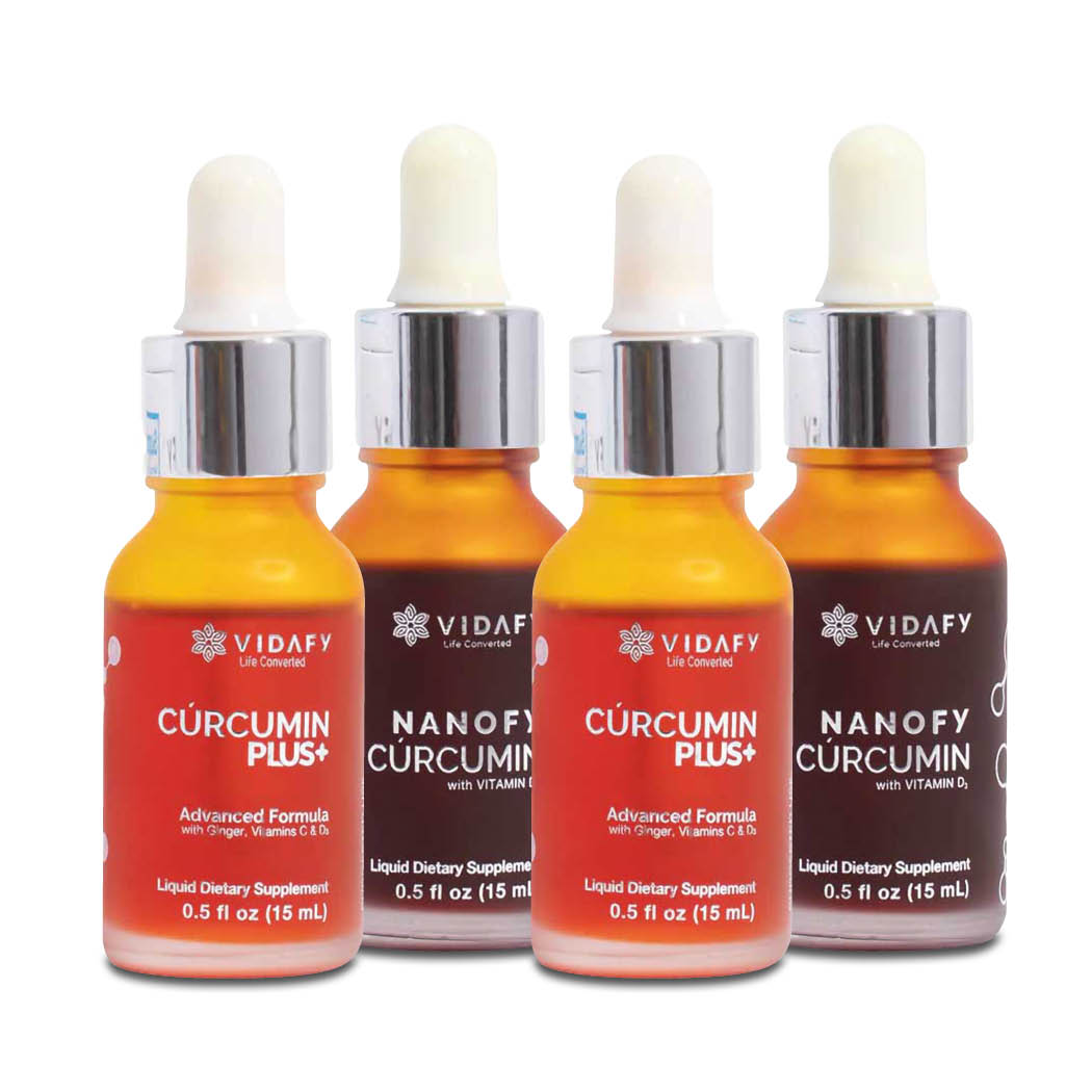 Vidafy NANOFY and Curcumin Plus set 2+2